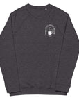 Unisex organic raglan sweatshirt