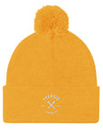 TeeBox Alt Badge Pom-Pom Beanie