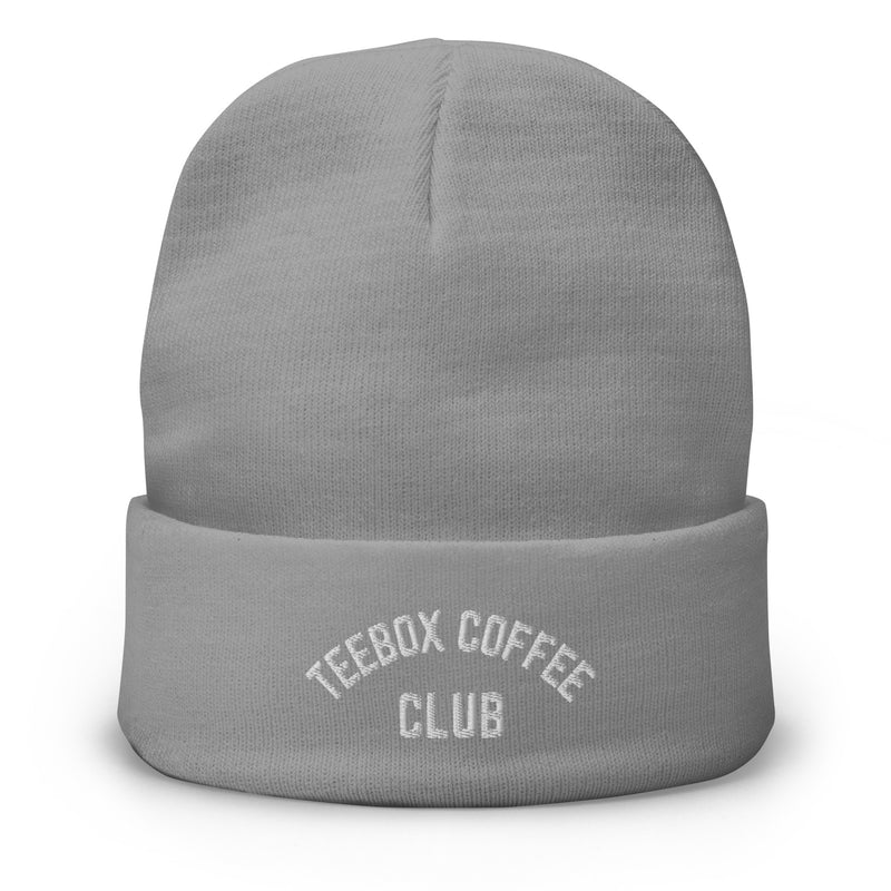 TeeBox Coffee Club Embroidered Beanie