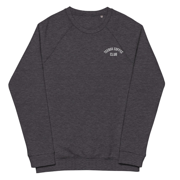 Unisex TeeBox Coffee Club Organic Raglan Sweatshirt