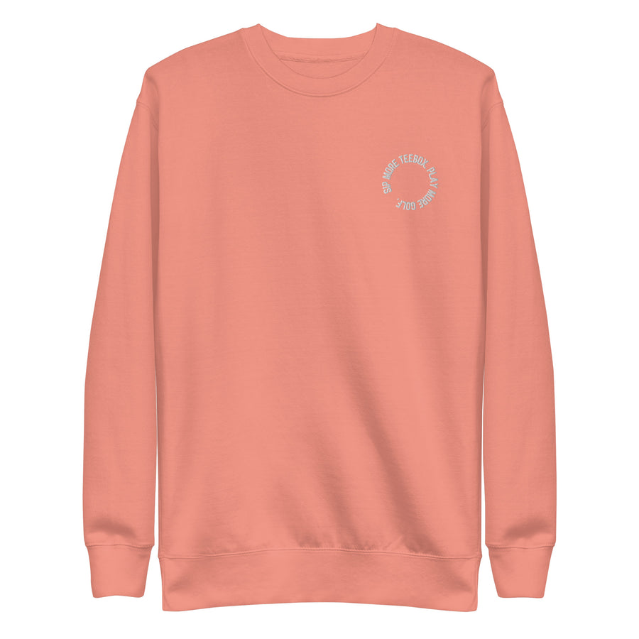 Unisex TeeBox Sip More TeeBox. Play More Golf. Premium Sweatshirt