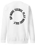 Sip More TeeBox. Play More Golf. Unisex Premium Sweatshirt